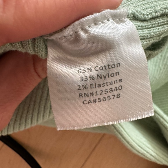 Mint Green Intermix long sleeve shirt - Picture 3 of 4